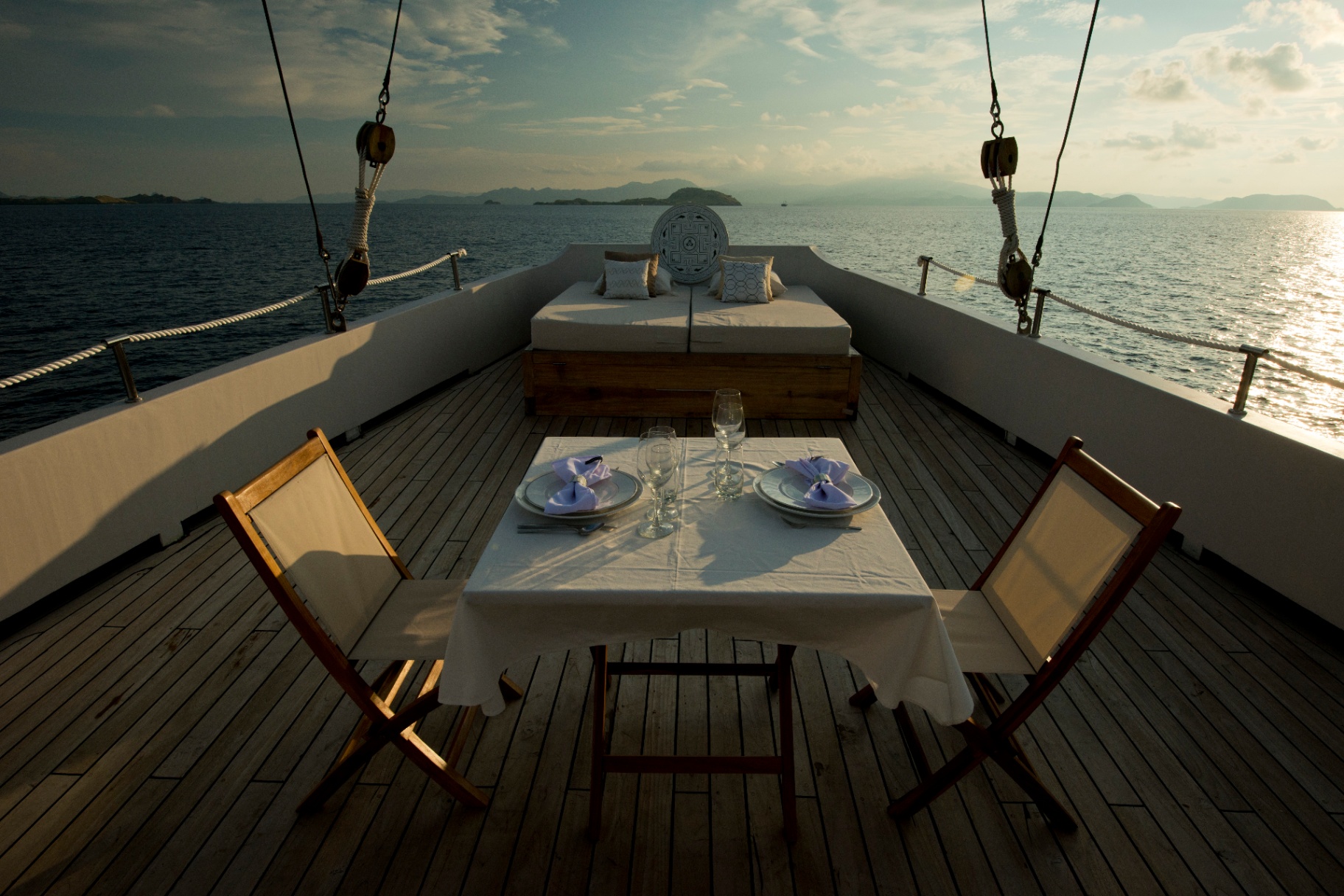 Alexa yacht anchored near Pink Beach Komodo