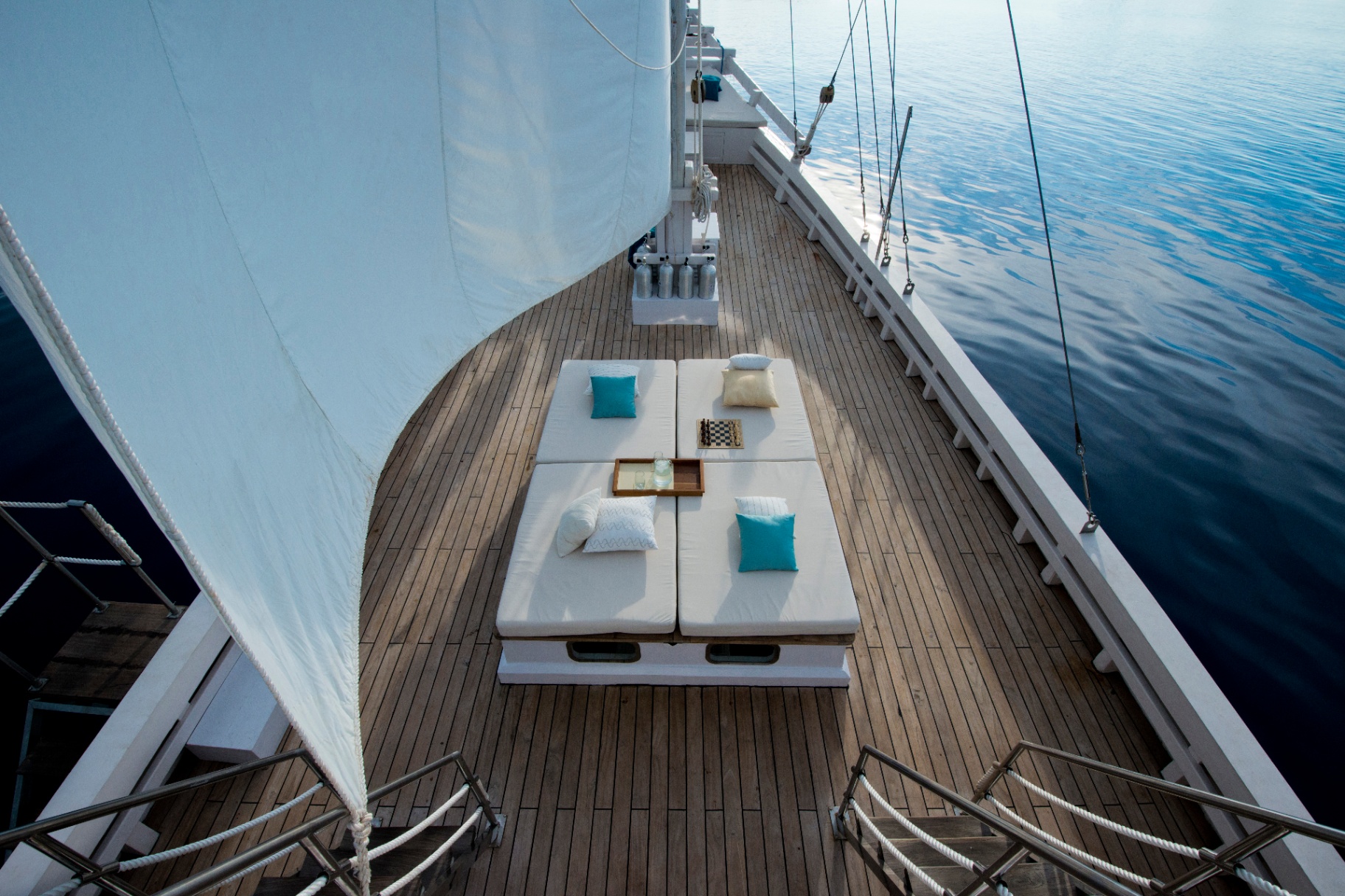 Alexa yacht anchored near Pink Beach Komodo