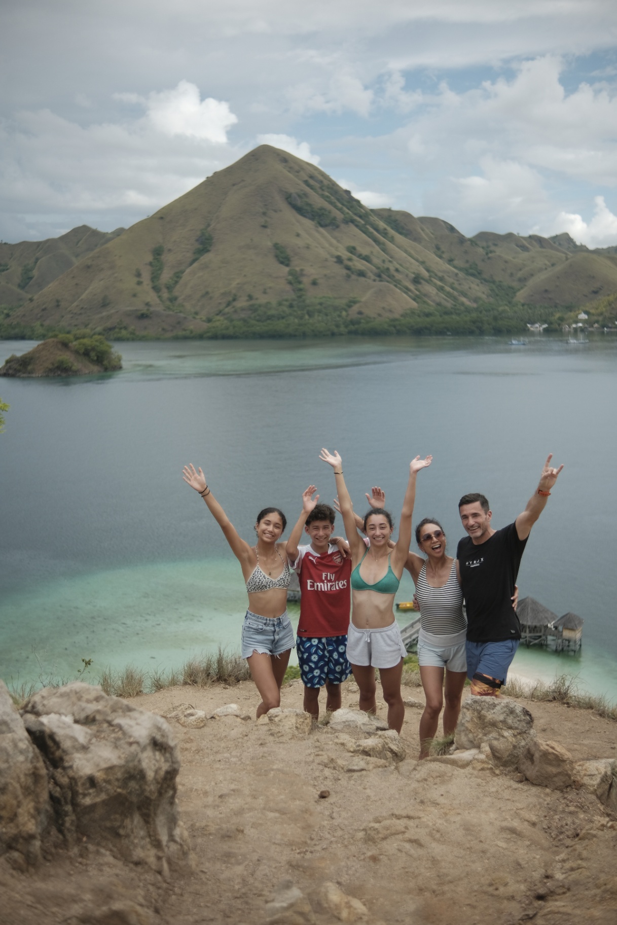 Augustine Phinisi deck on private yacht in Komodo National Park
