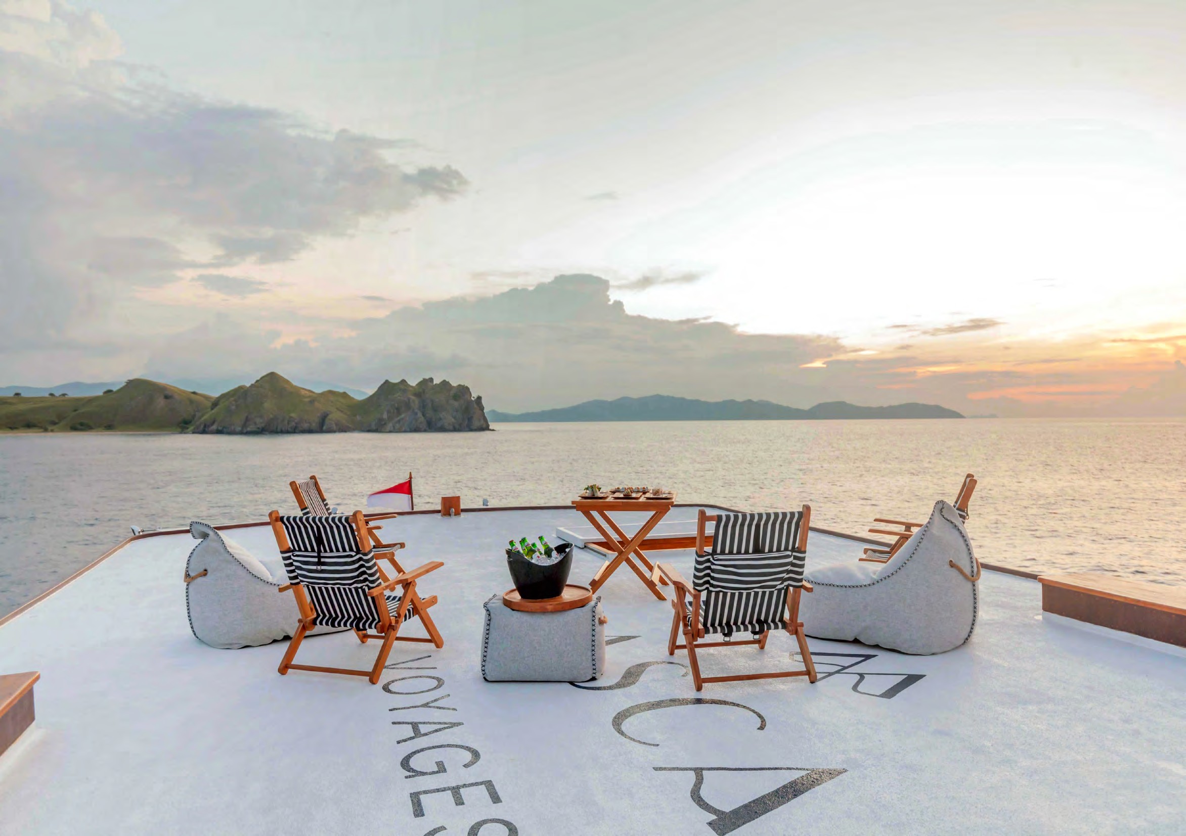 Rebel yacht at Manta Point Komodo