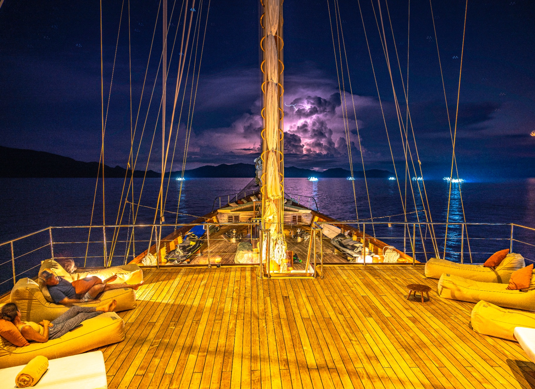 Lamima phinisi yacht near Padar Island