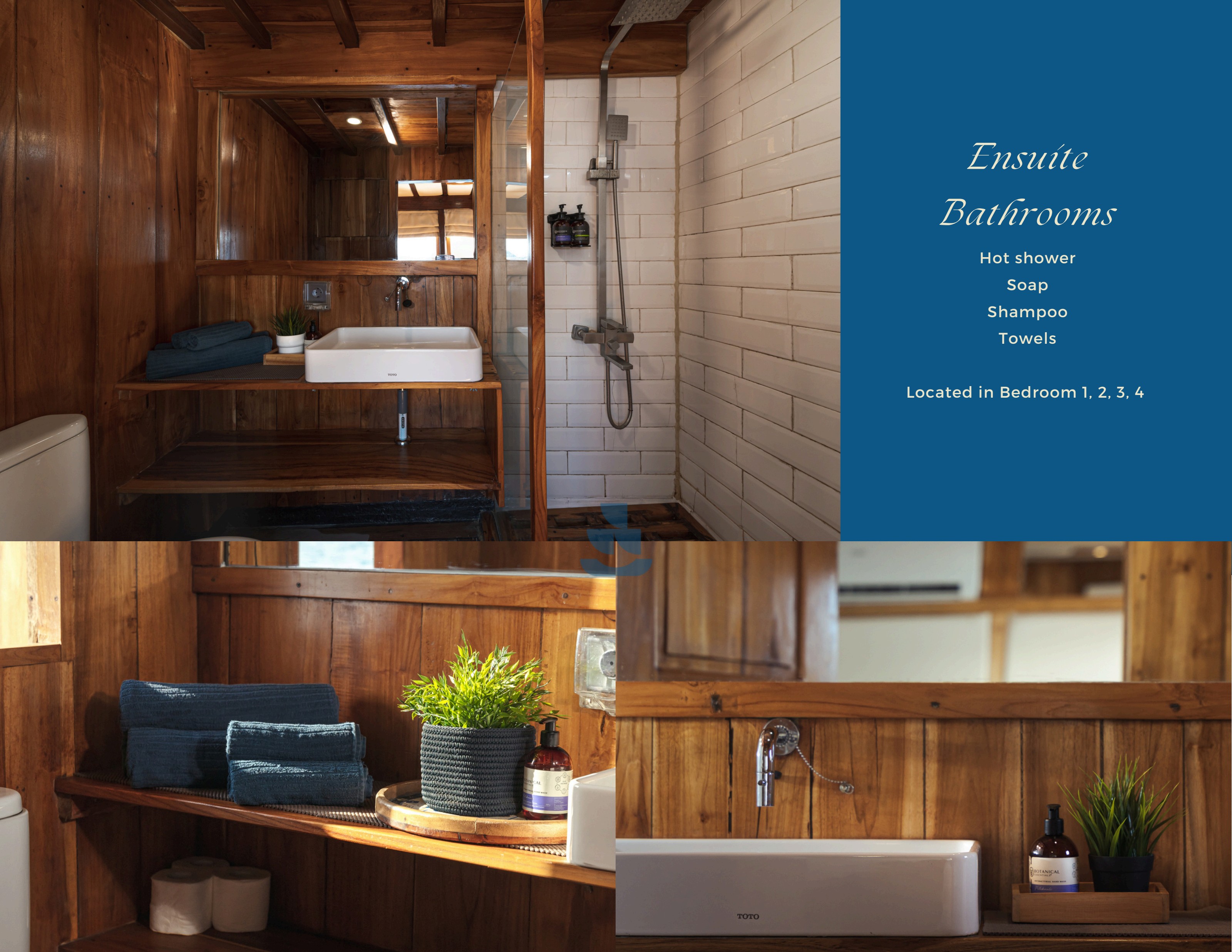 Augustine Phinisi cabin for Komodo yacht charter