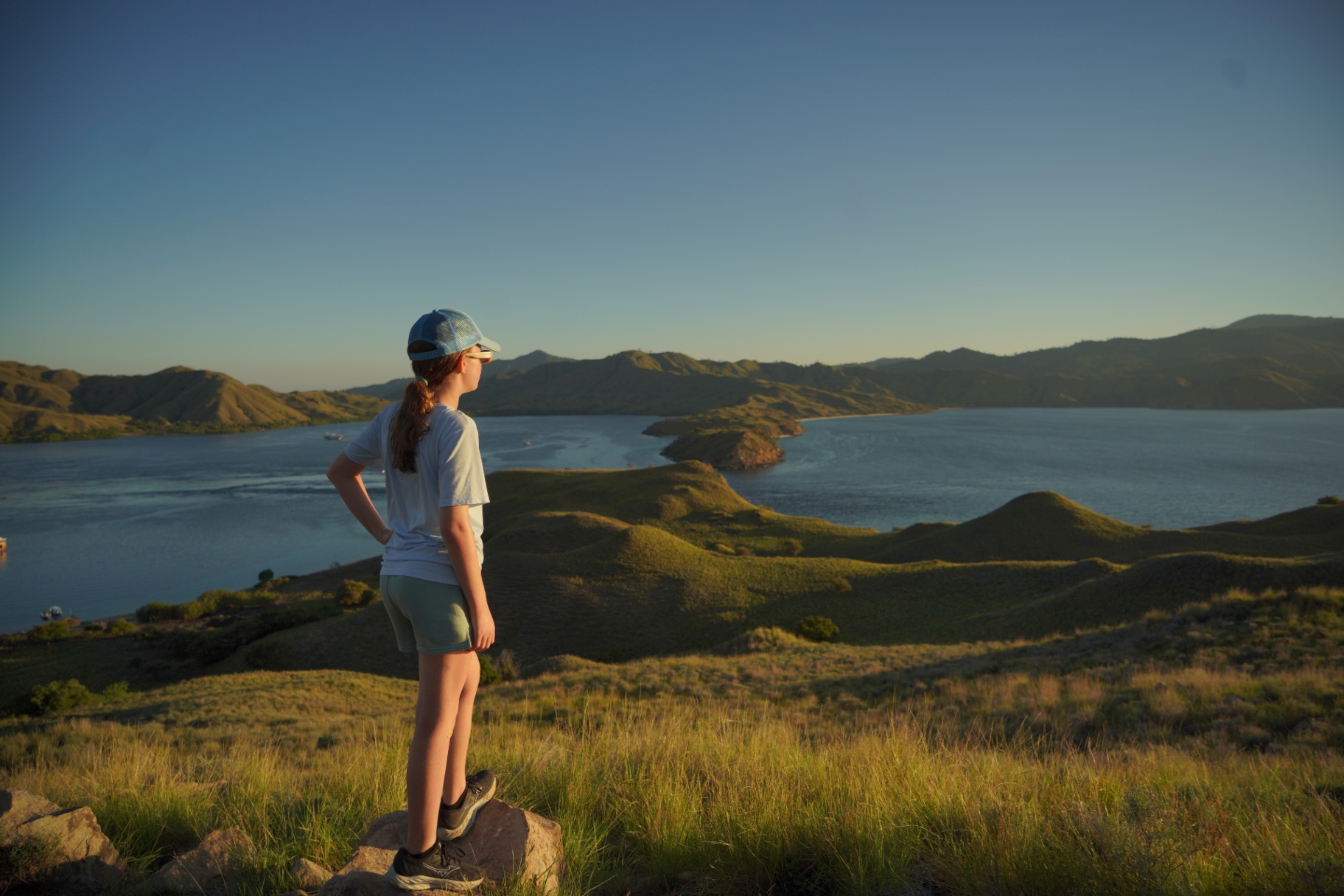 Augustine Phinisi yacht anchored near Pink Beach Komodo