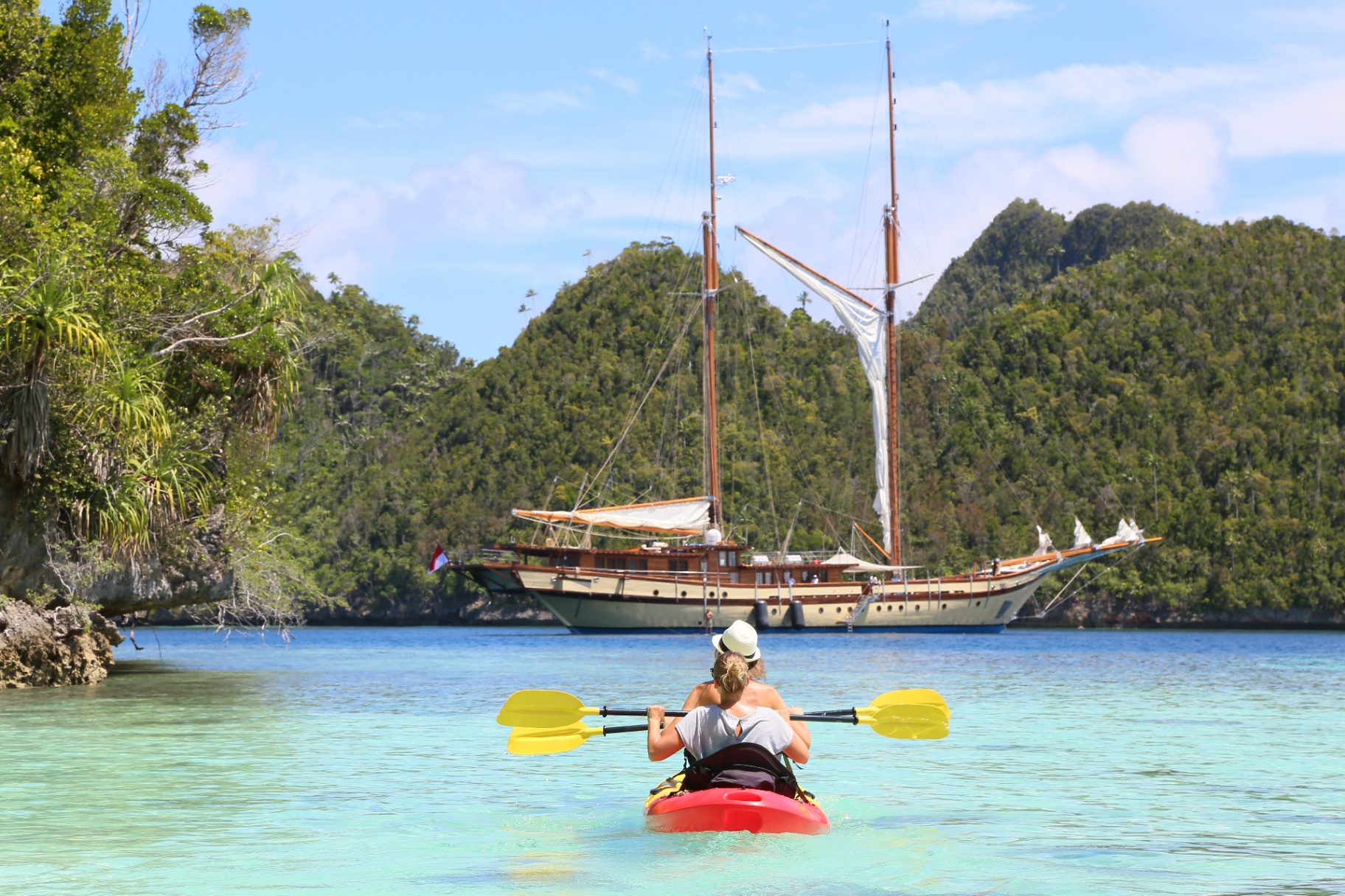 Lamima deck on private yacht in Komodo National Park
