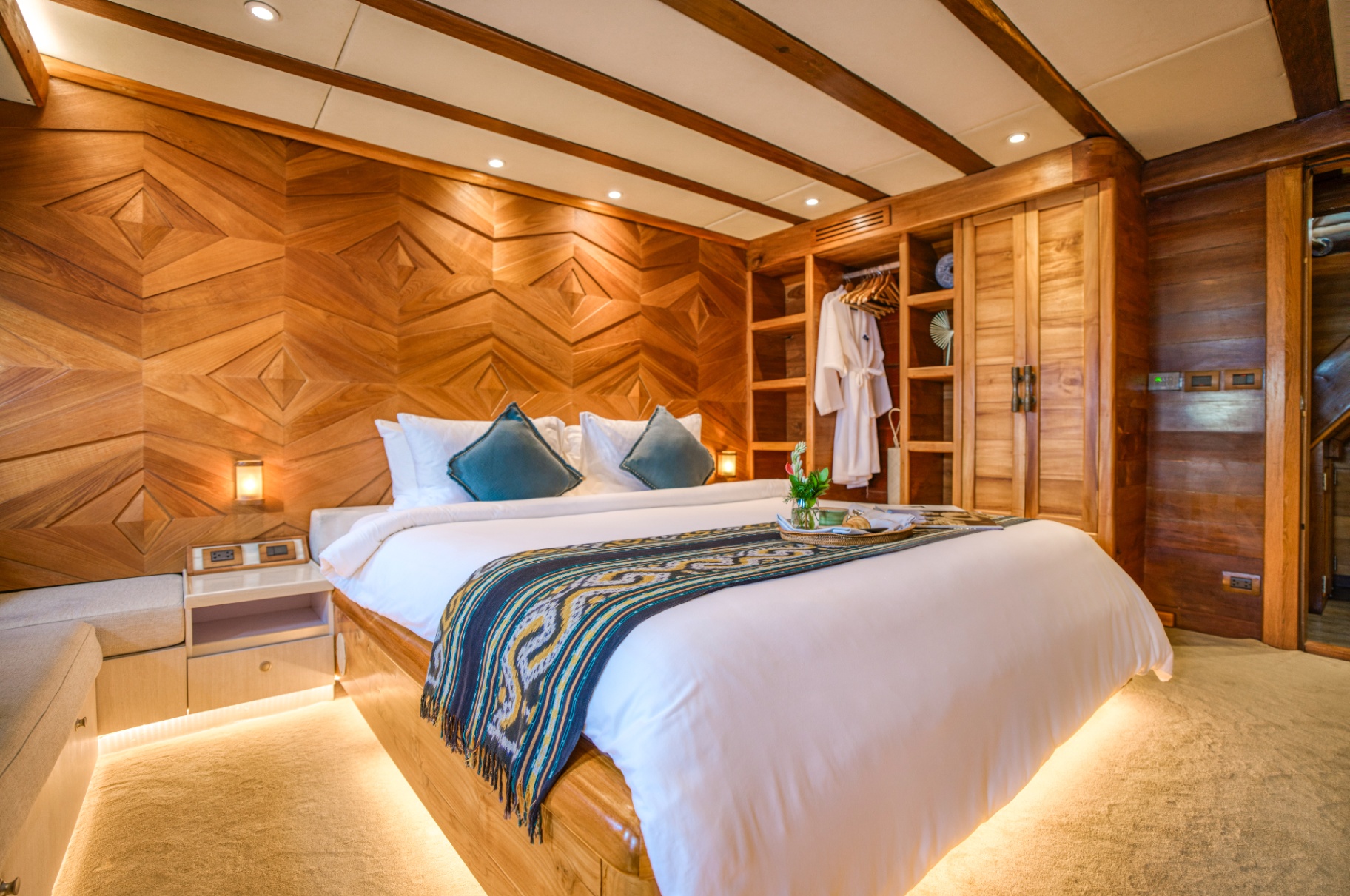 Lamima deck on private yacht in Komodo National Park