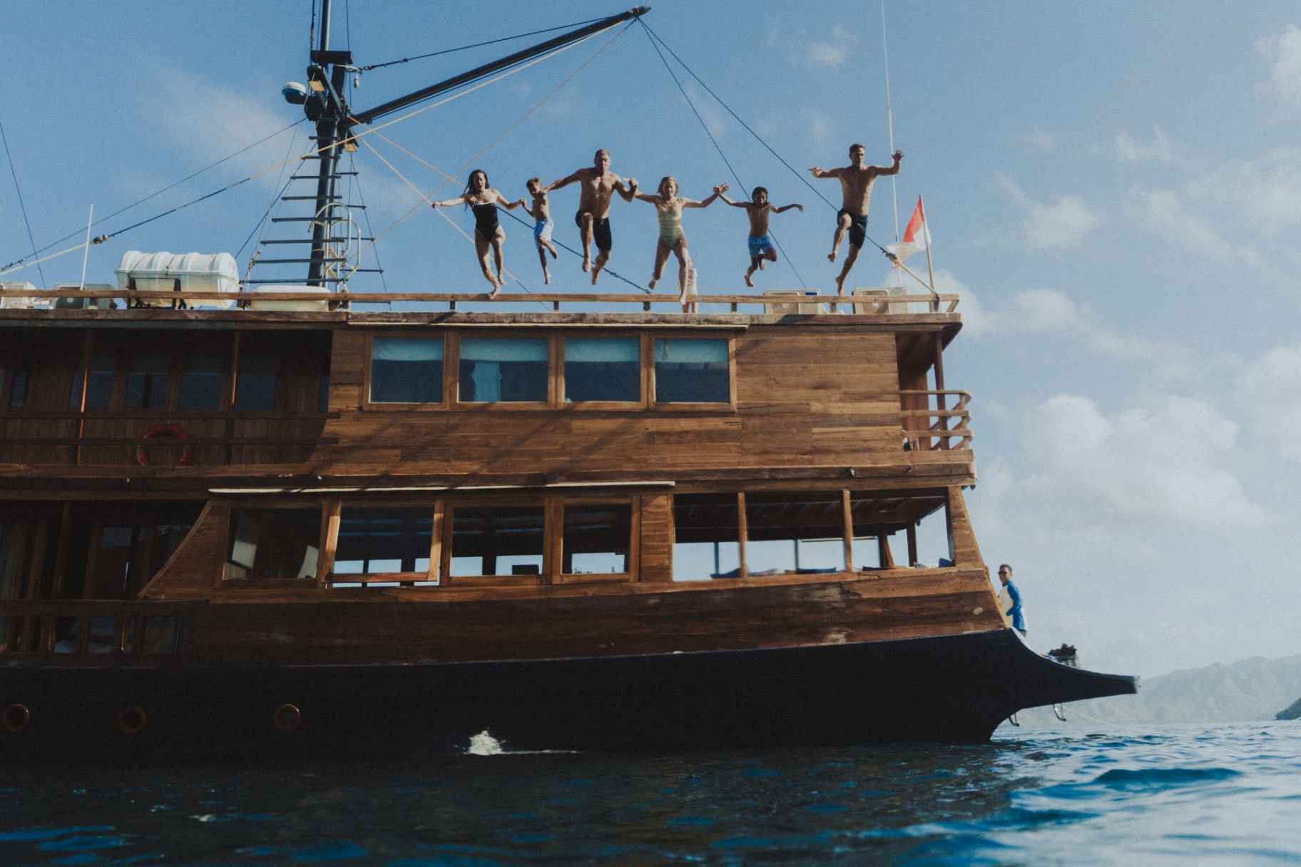Augustine Phinisi yacht at Manta Point Komodo