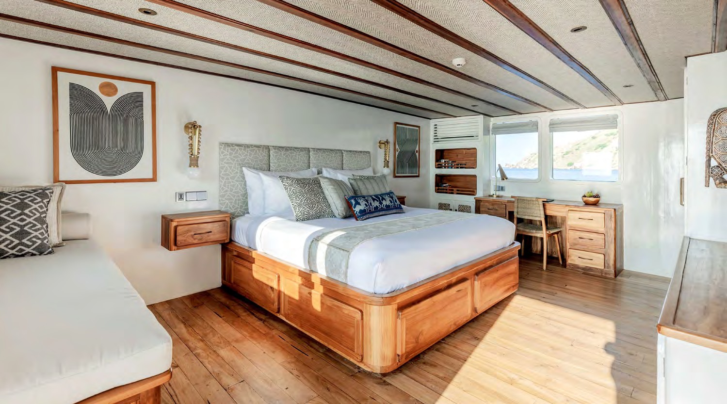 Rebel deck on private yacht in Komodo National Park