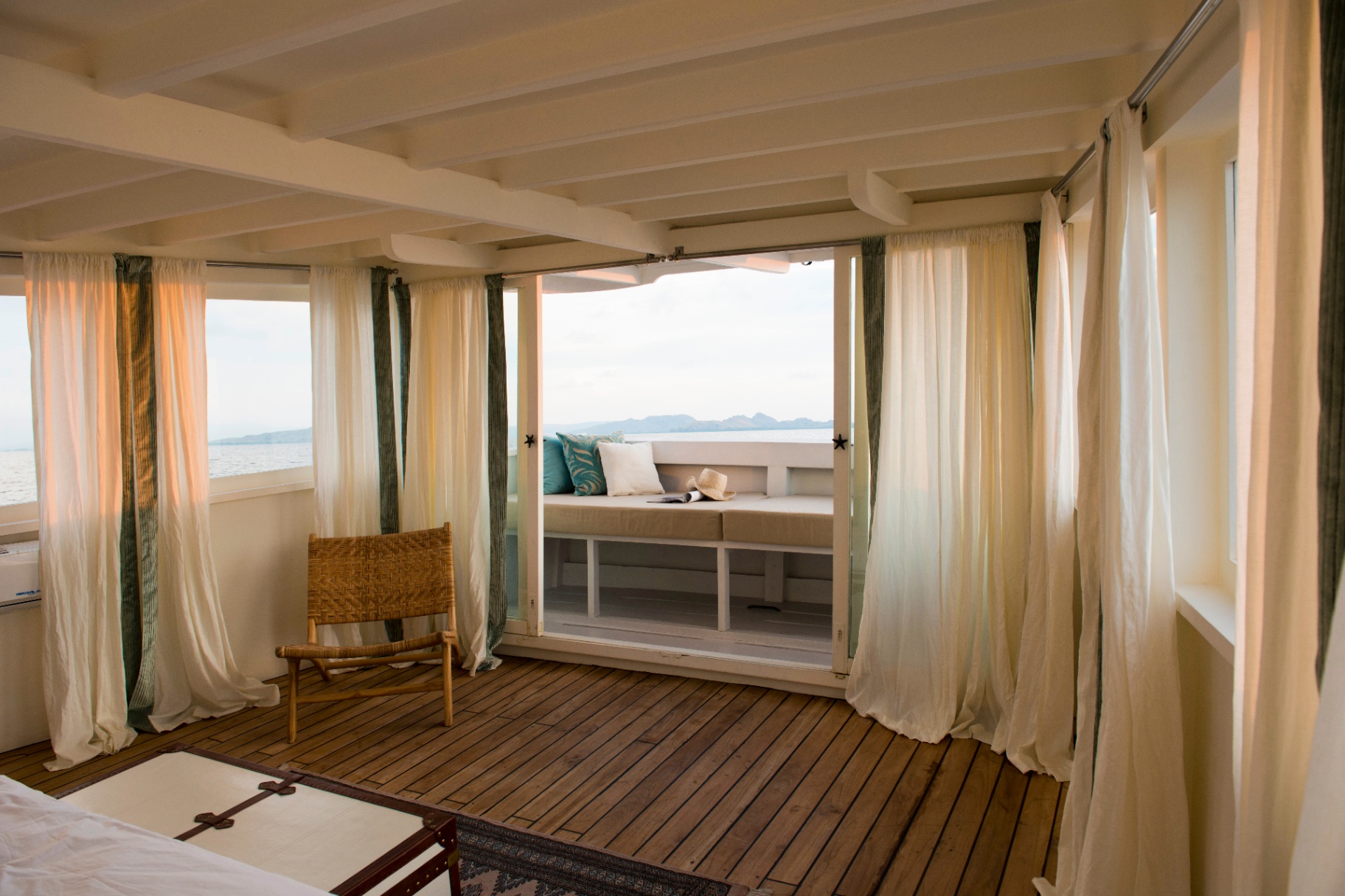 Alexa deck on private yacht in Komodo National Park