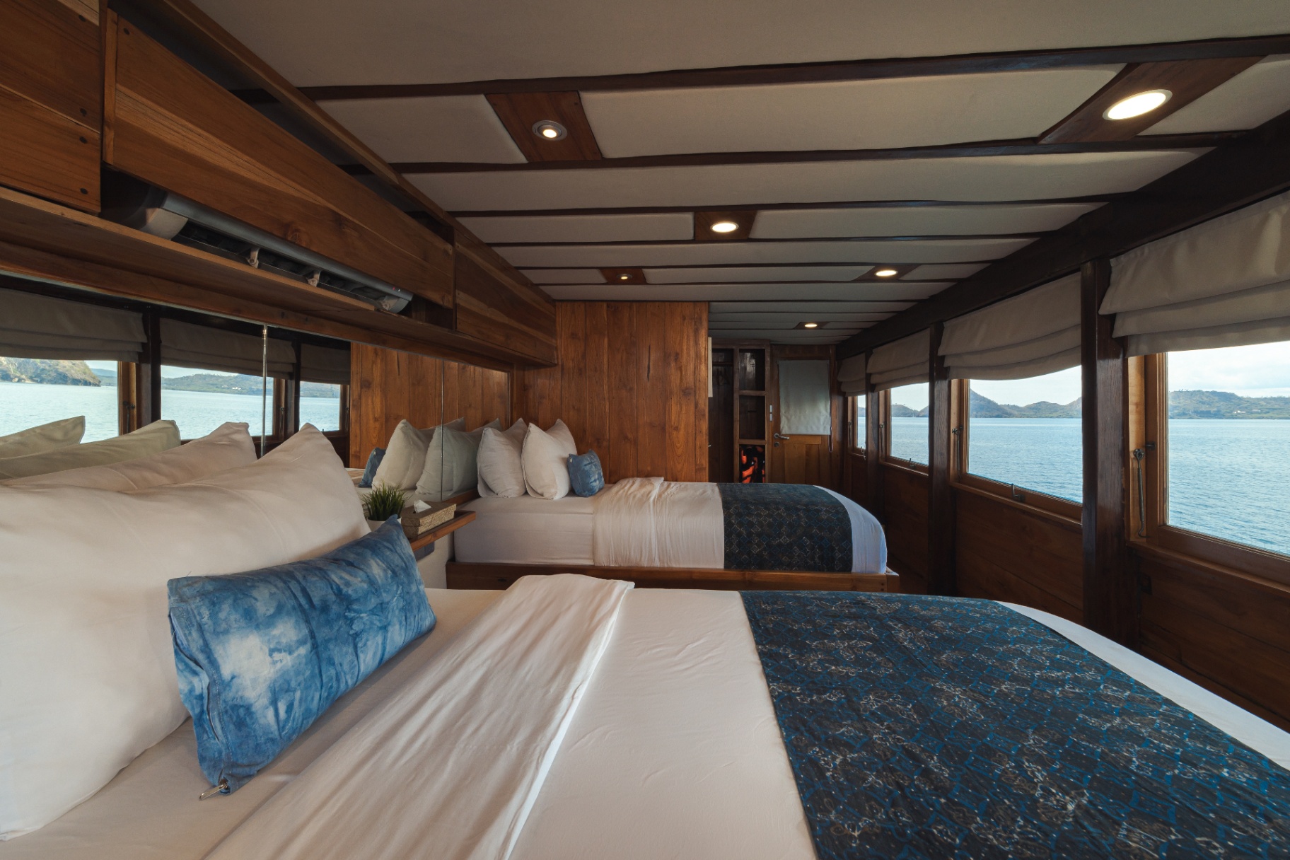 Augustine Phinisi cabin for Komodo yacht charter
