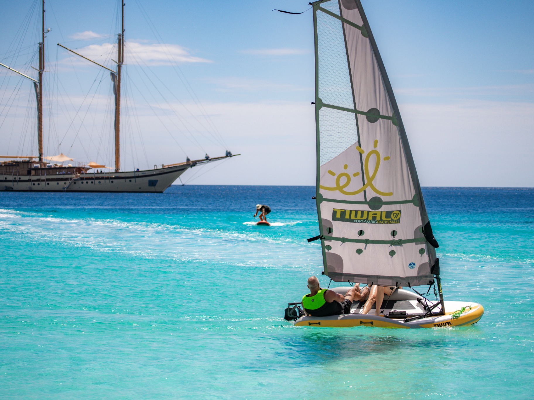 Lamima yacht anchored near Pink Beach Komodo