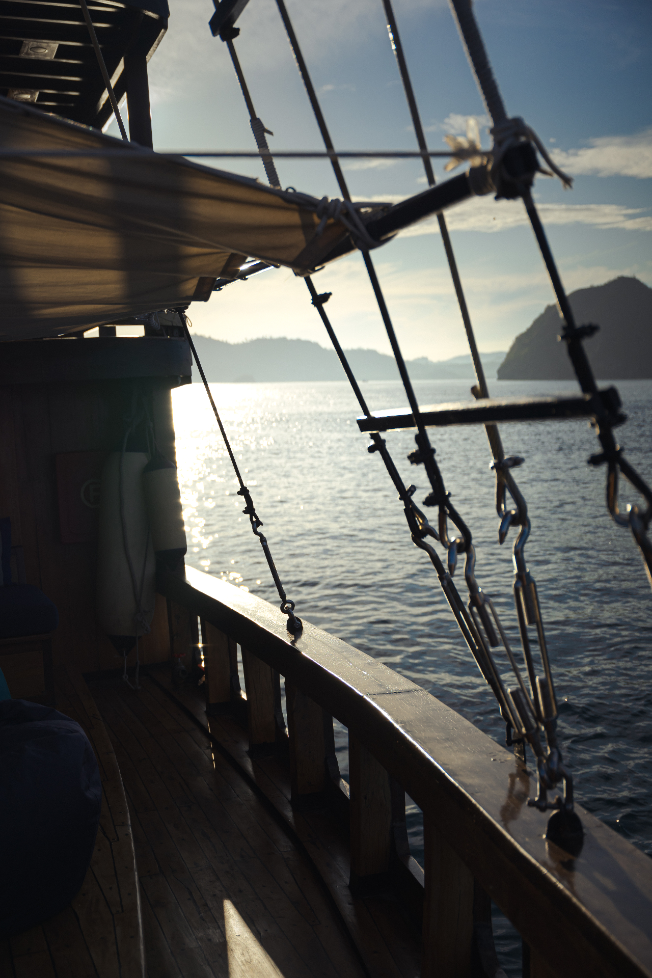 Augustine Phinisi yacht at Manta Point Komodo