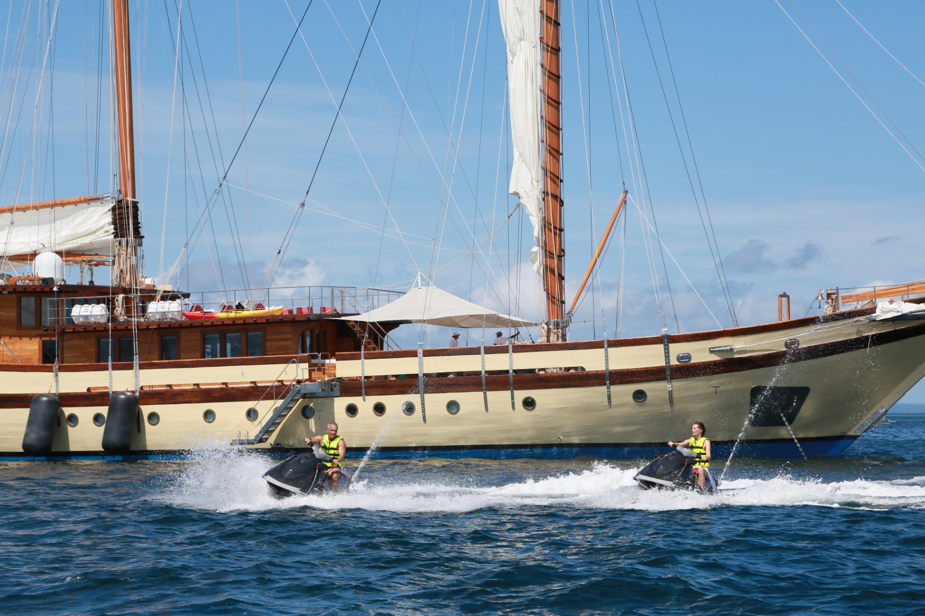 Lamima yacht anchored near Pink Beach Komodo