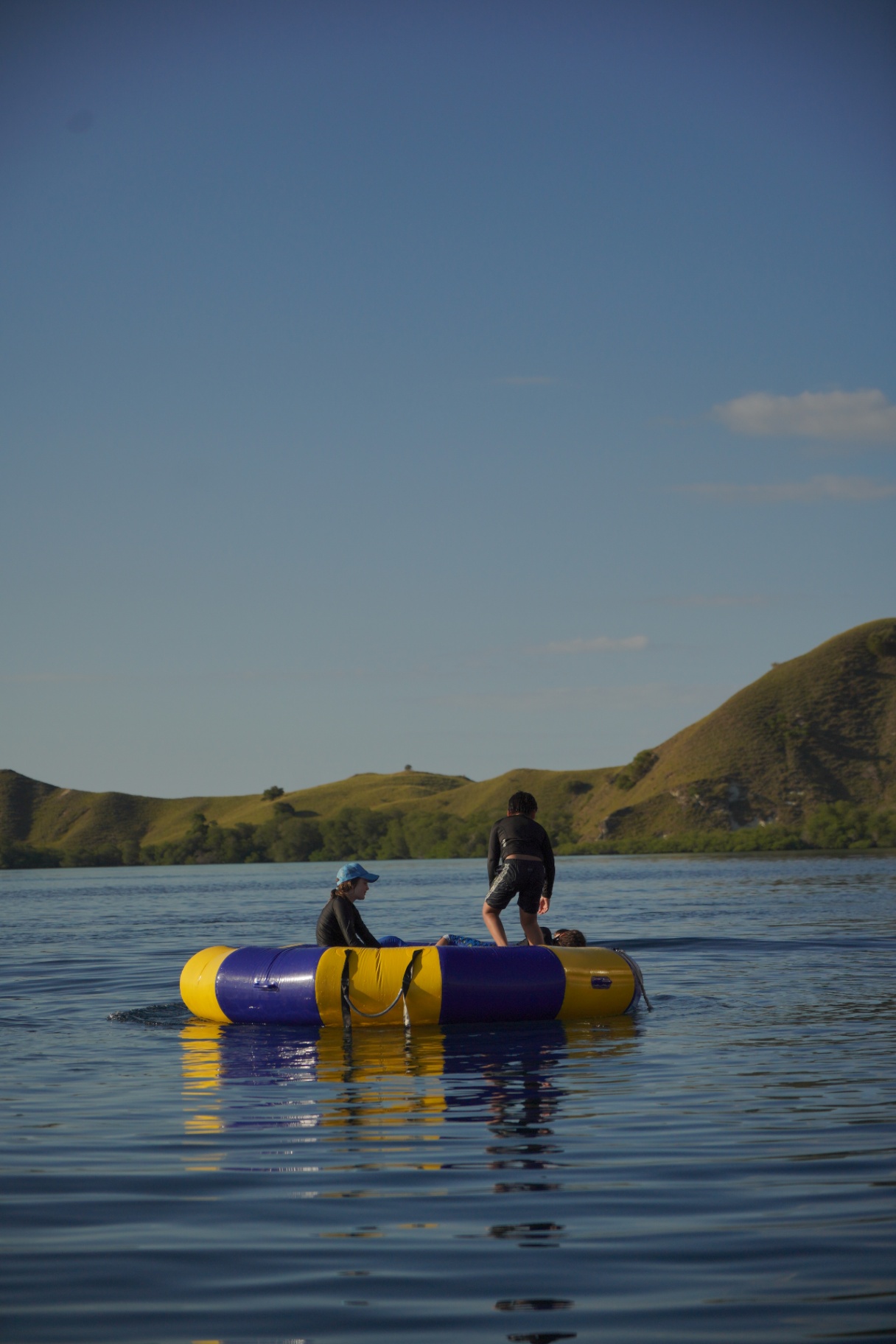 Augustine Phinisi deck on private yacht in Komodo National Park