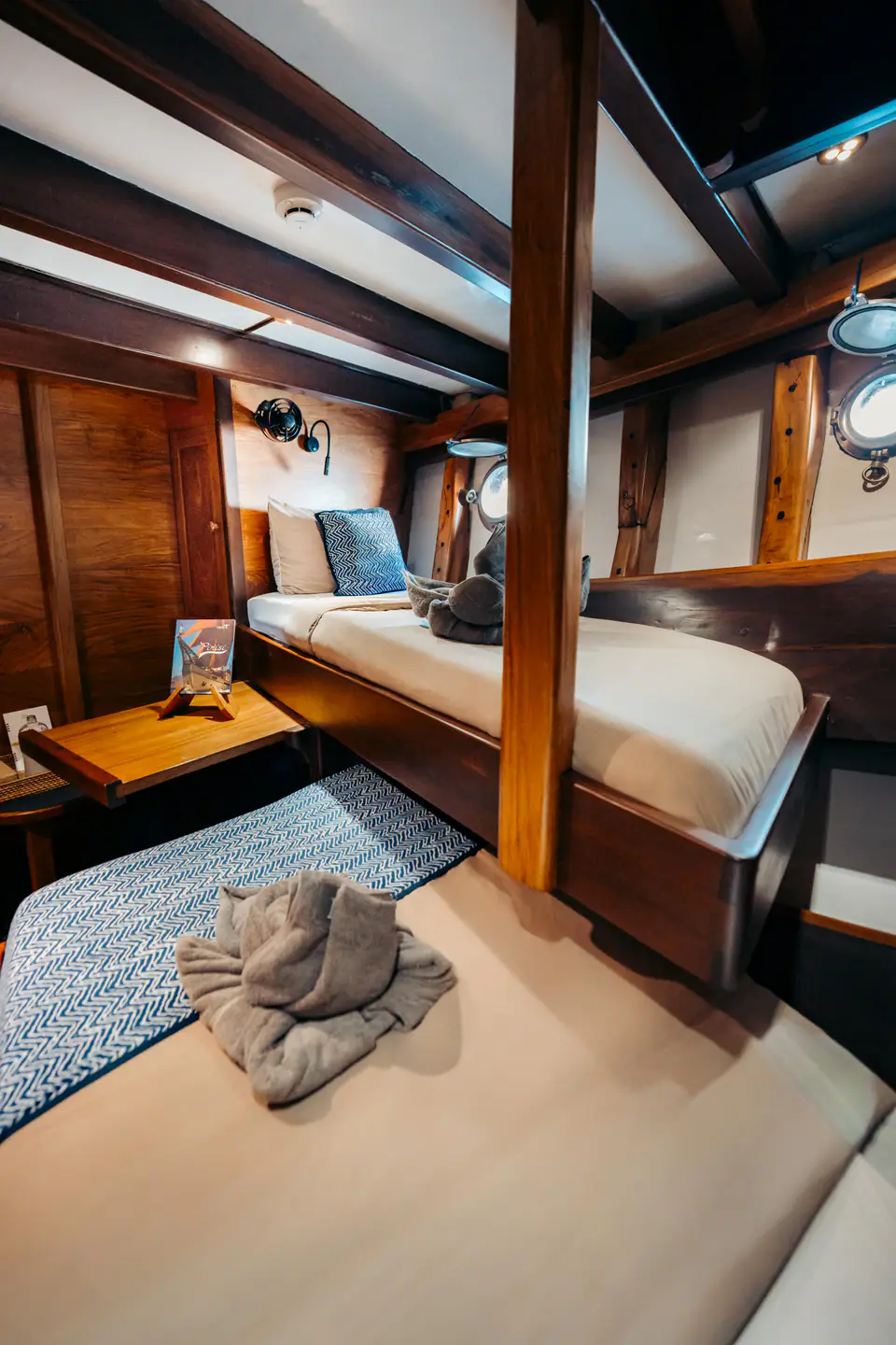 Jakare deck on private yacht in Komodo National Park