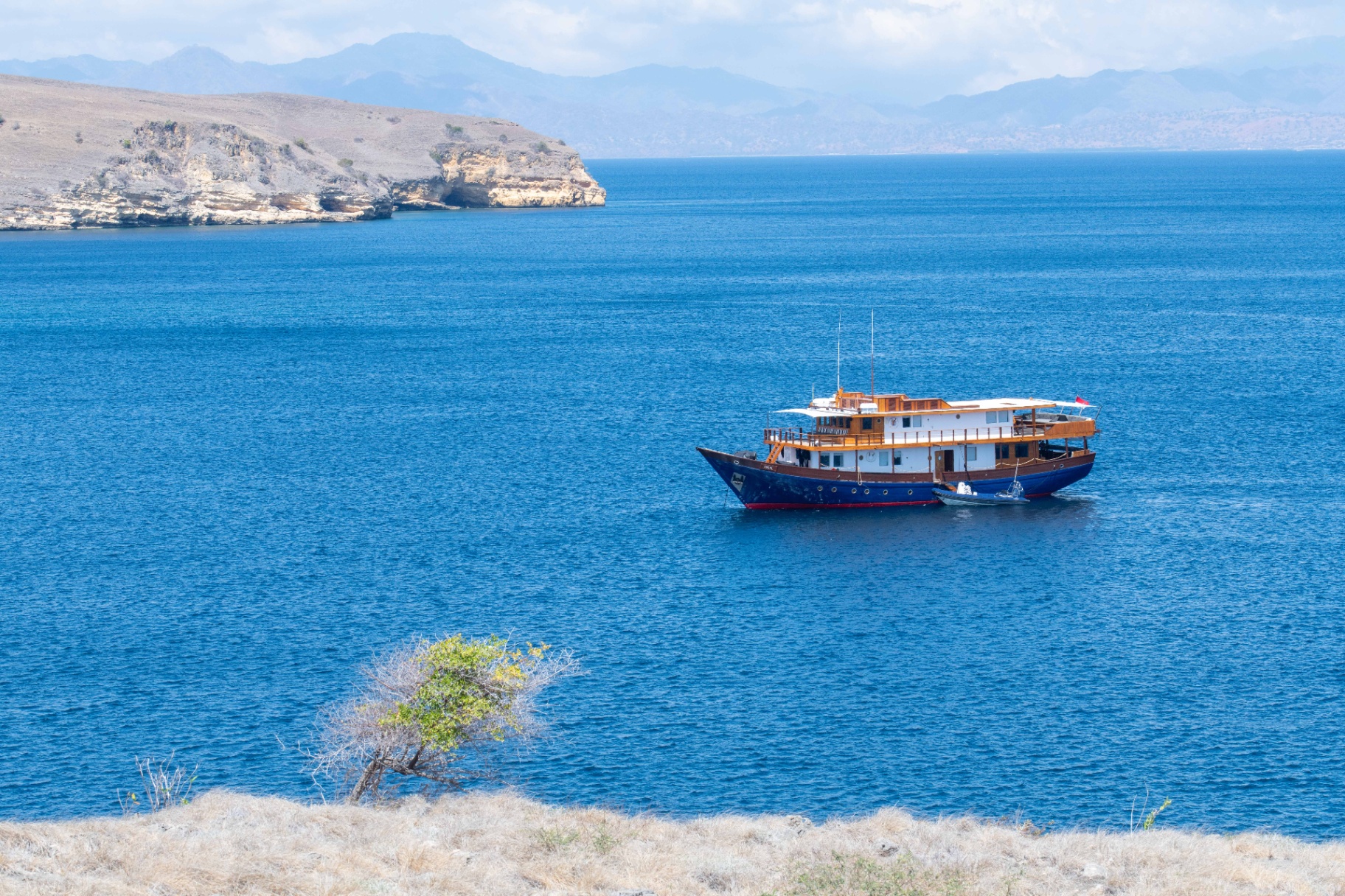Rebel yacht at Manta Point Komodo